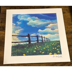 David Najar Fence Line Seriolithograph 2013 With COA and BIO